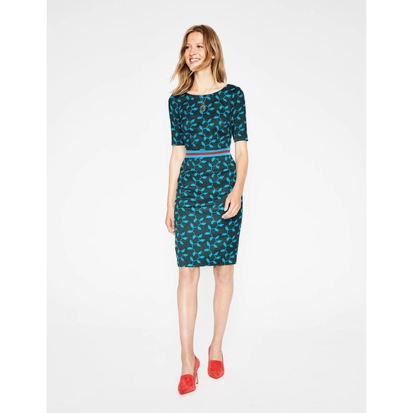 Boden Dresses & Skirts - Boden Fluer Fitted Dress Leaf Trellis Size 6R New